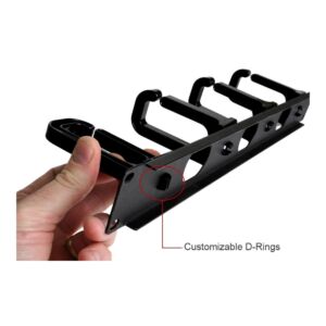 Strong Rack Wire Management Platte mit 4 Kunststoff-D-Ringen