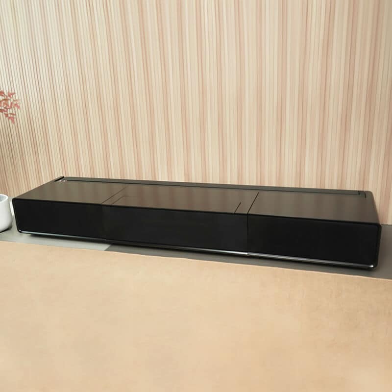Laser TV Lowboard Integrated Schwarz Matt