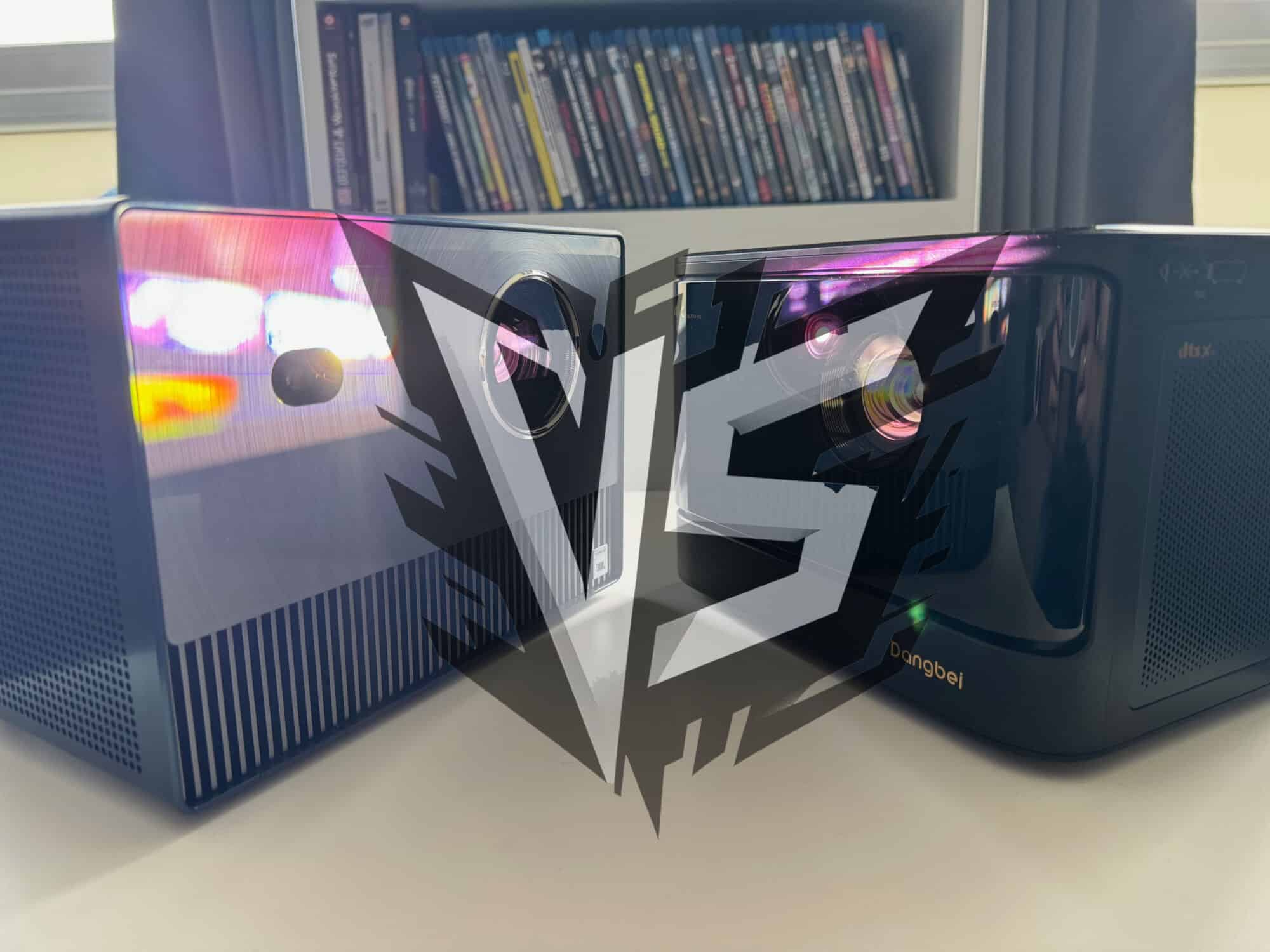 Dangbei DBOX02 und Hisense C1 Vergleich Laserprojektor