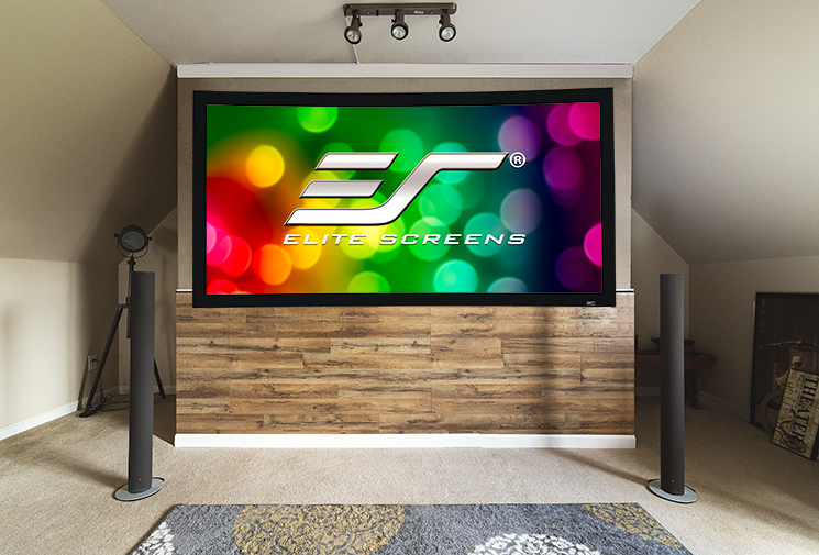 Elite Screens Lunette ukrivljen