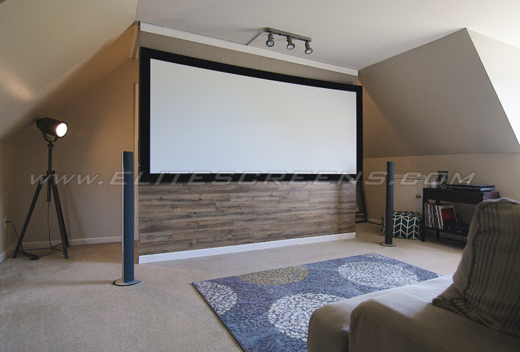 Elite Screens Lunette ukrivljen