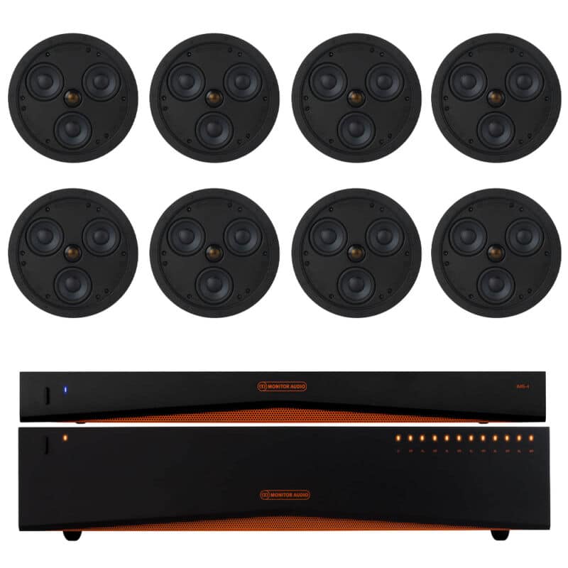 Monitor Audio 4-Zonen BluOS Slimline Multi-Room Paket