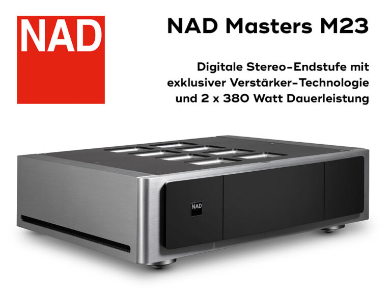 NAD Masters M23 – Endstufe mit 2 x 380 Watt Dauerleistung