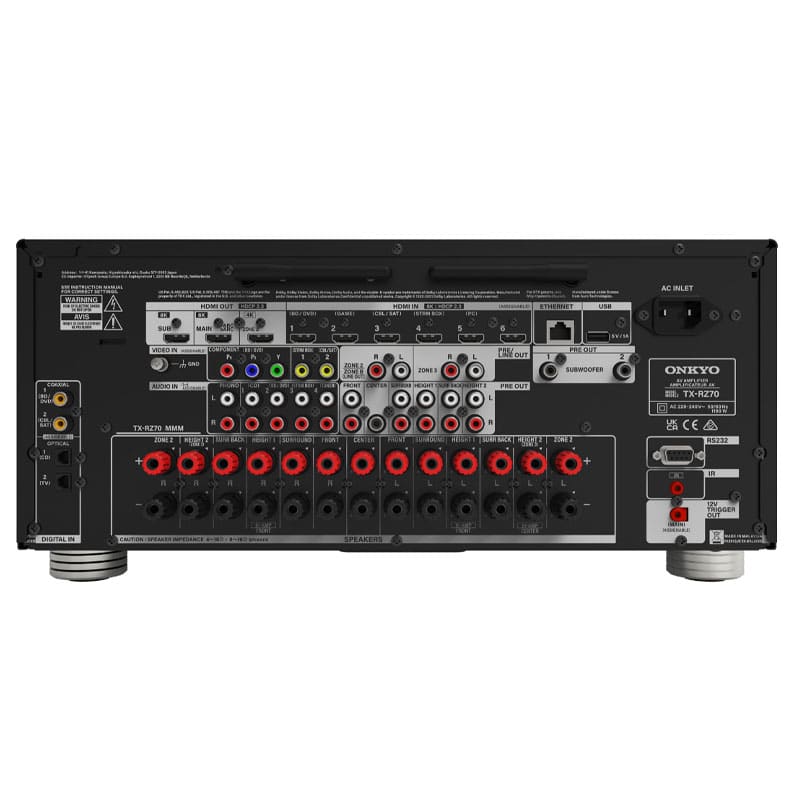 Onkyo TX-RZ70 zadnja stran