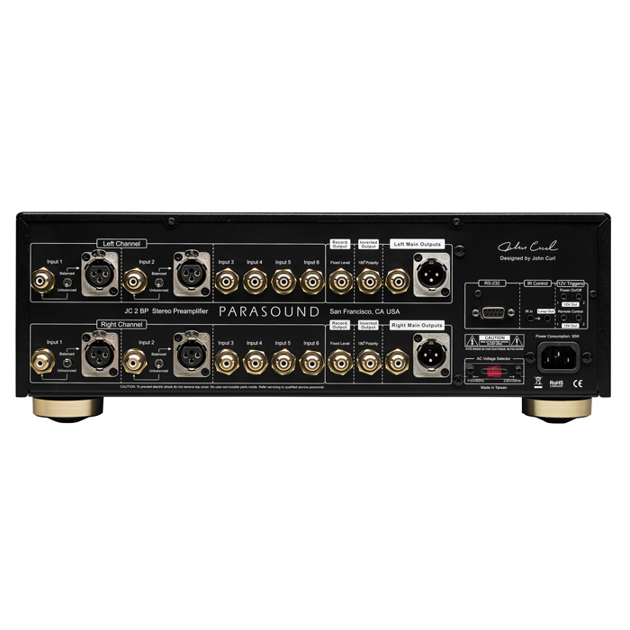 Parasound JC 2 BP Schwarz Rückseite