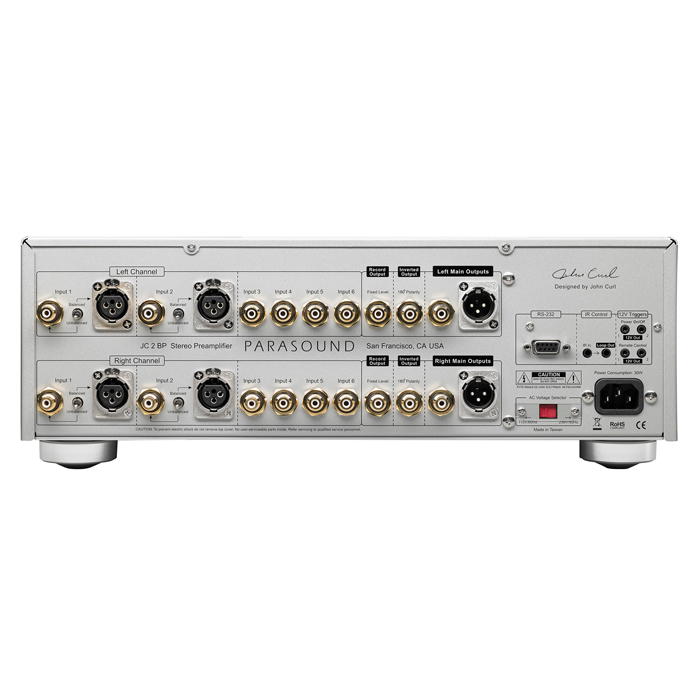 Parasound JC 2 BP Silber Rückseite