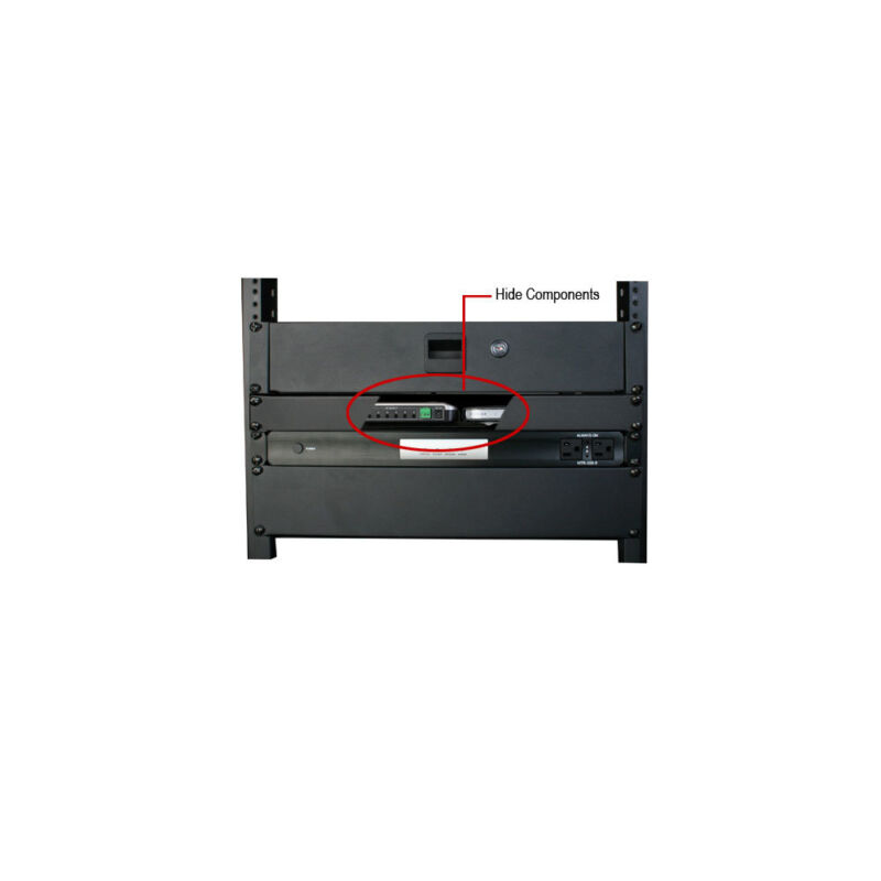 Strong Hidden Rack Shelf mit Blank Panel | 1HE