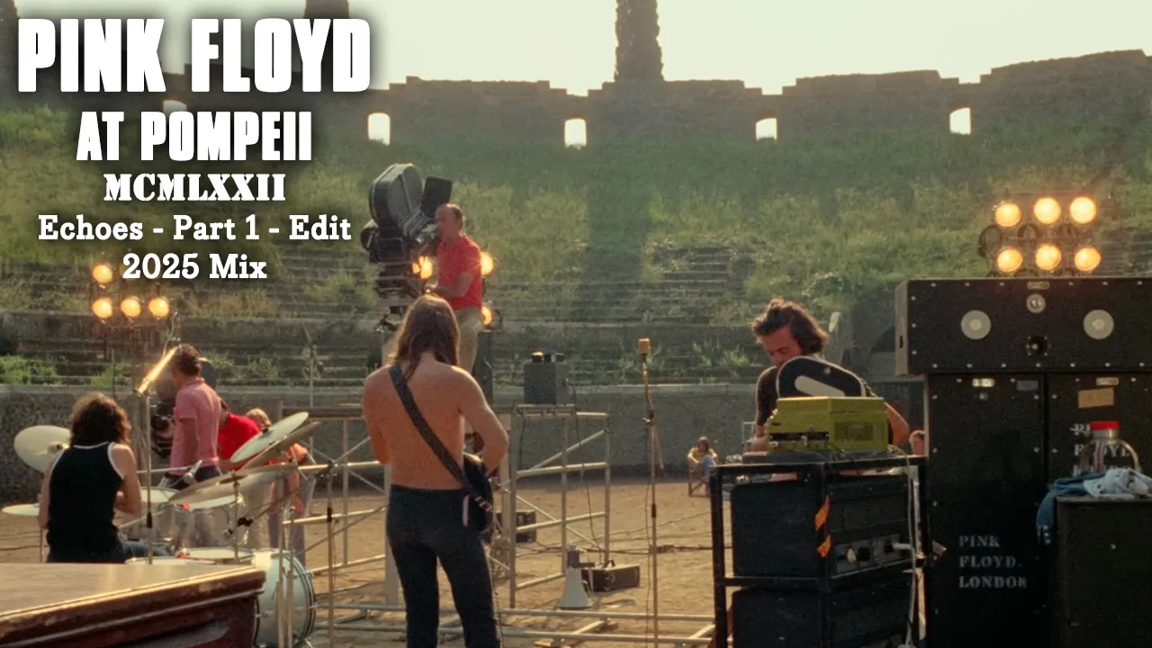 YouTube-Video abspielen: Pink Floyd at Pompeii – MCMLXXII - Echoes - Part 1 - Edit
