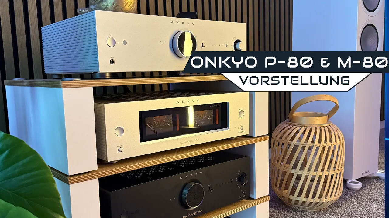 Predvajaj YouTube video: Onkyo ICON P-80 & M-80 | Stereo moč, omrežje in Dirac Live v HiFi ponovnem prihodu