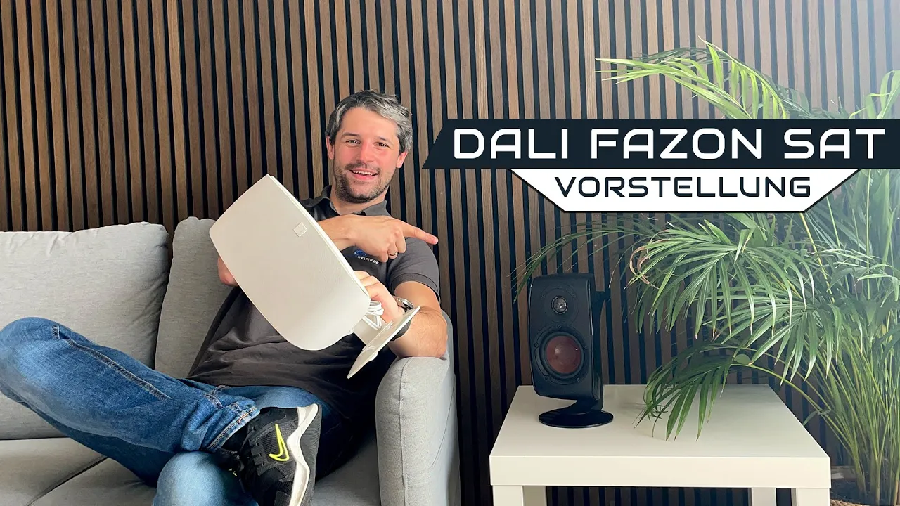 YouTube-Video abspielen: Flexibel like a DALI FAZON SAT - Eleganter und formschöner Satellitenlautsprecher aus Aluminium