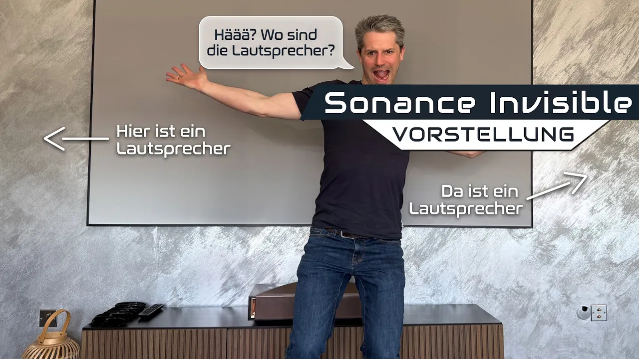 Predvajaj YouTube videoposnetek: WTF?! Kje je zvočnik?! 🤯 Sonance Invisible - Najboljši zvok, ki ga ne vidiš!
